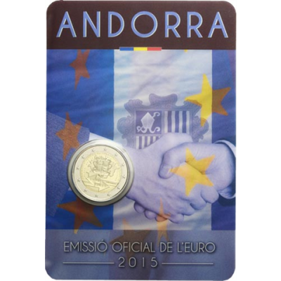 Andorre 2 euros 2015 CoinCard 25 ans Union douanière