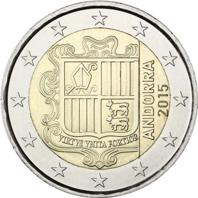 Armoiries nationales d'Andorre pour l'Euro 2015