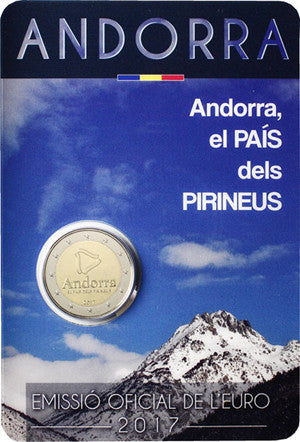 Andorre 2 Euro 2017 CoinCard - Pays des Pyrénées