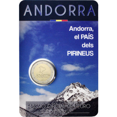 Andorre 2 Euro 2017 CoinCard - Pays des Pyrénées