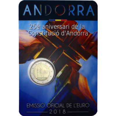 Andorre 2 euros 2018 - 25 ans de la Constitution