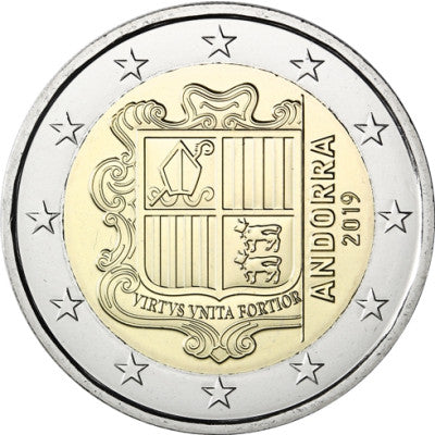 Andorre 2 Euro 2019 - Armoiries de la République