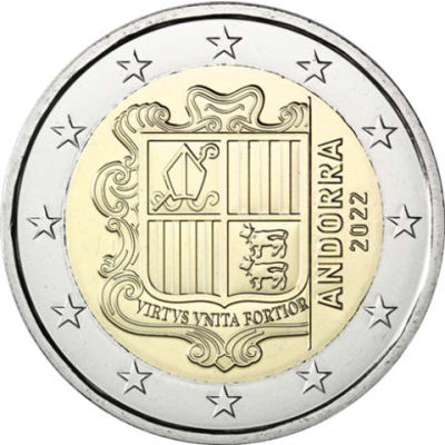 Armoiries nationales d'Andorre pour l'Euro 2022