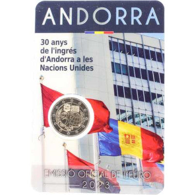 Andorre 2 Euro 2023 Adhésion aux Nations Unies 1993