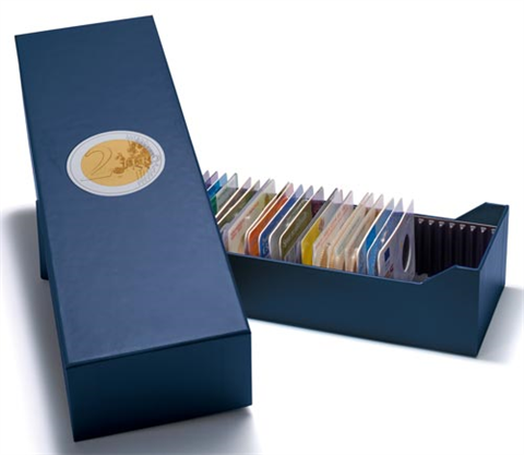 Boîte d'archives LOGIK pour 40 x 2 € en CoinCards
