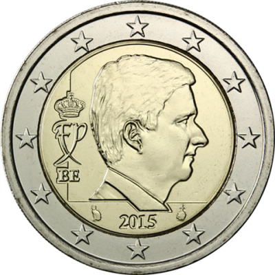 Belgique 2 Euro 2015 – Roi Philippe