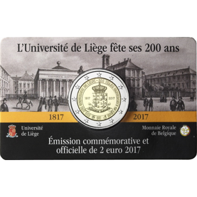 Belgique Pièce de 2 euros 2017 - 200 ans de l'Université de Liège