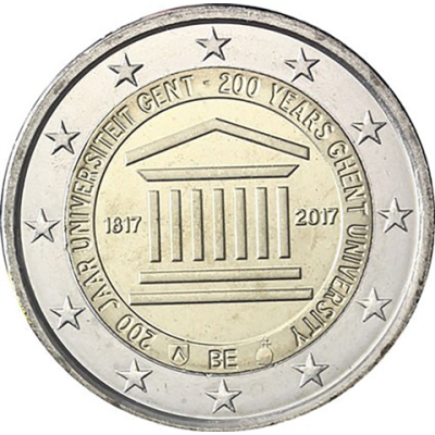 Belgique 2 Euro 2017 Université de Gand