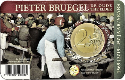 Belgique 2 Euro 2019 CoinCard - Pieter Bruegel l'Ancien