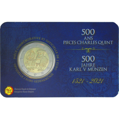 Belgique 2 Euro 2021 CoinCard 500 ans du Karlsgulden