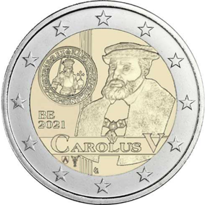 Belgique 2 Euro 2021 Karlsgulden