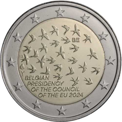 Belgique 2 Euro 2024 Présidence du Conseil de l'UE