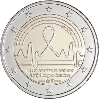 Belgique 2 Euro 2024 Lutte contre le cancer