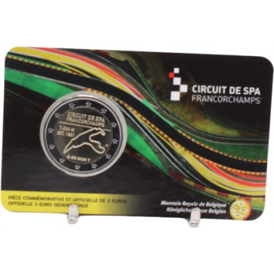 Belgique 2 Euro 2025 CoinCard Circuit de Spa-Francorchamps F1