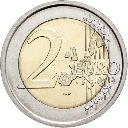 Allemagne 2 Euro 2008 Erreur d'impression Hambourg Michel F