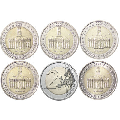 Allemagne 2 Euro 2009 Ludwigskirche Saarbrücken - Série complète A D F G J