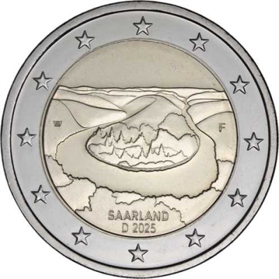 Allemagne 2 Euro 2025 Land fédéral de Sarre