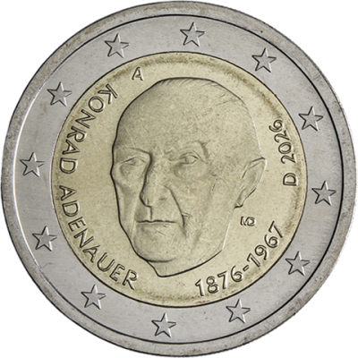 Allemagne 2 Euro 2026 - Konrad Adenauer Marque A