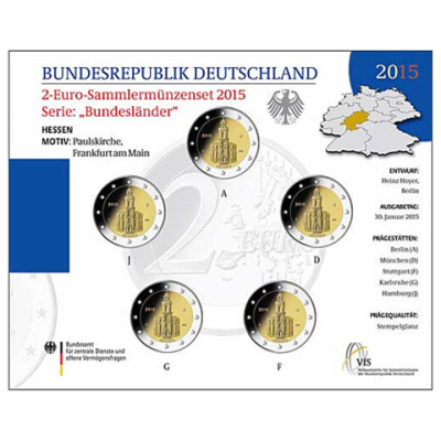 Allemagne 5 x 2 Euro 2015 - Église Saint-Paul dans la brochure VfS