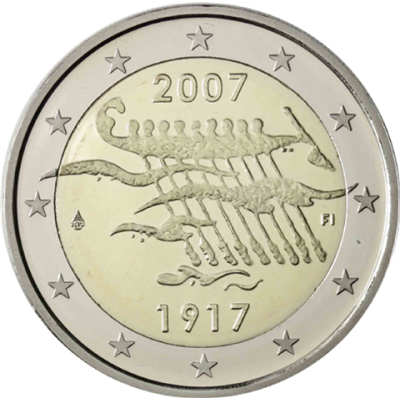 Finlande 2 Euro 2007 Indépendance