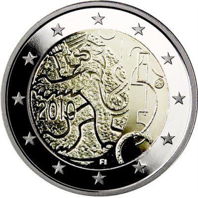 Finlande 2 Euro 2010 PP – 150 ans de la monnaie finlandaise
