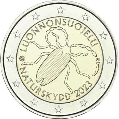 Finlande 2 Euro 2023 – Première loi finlandaise sur la conservation de la nature (Coléoptères)