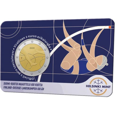 Carte de 2 euros 2025 Finlande (FI/SE) - Athlétisme Finlande-Suède