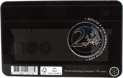 Finlande 2 Euro 2026 Yleisradio – Coincard noire version FI/SWE