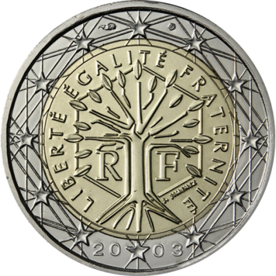 France 2 Euro 2003 Arbre de Vie – Liberté, Égalité, Fraternité