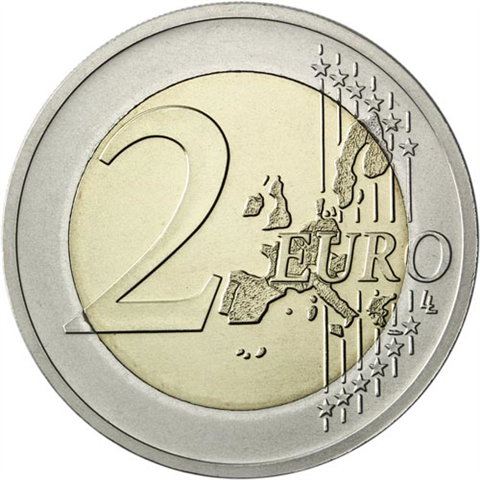 France 2 euros 2005 - Pièce de monnaie en circulation Arbre de Vie