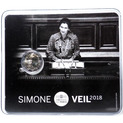 France 2 Euro 2018 - CoinCard - Simone Veil