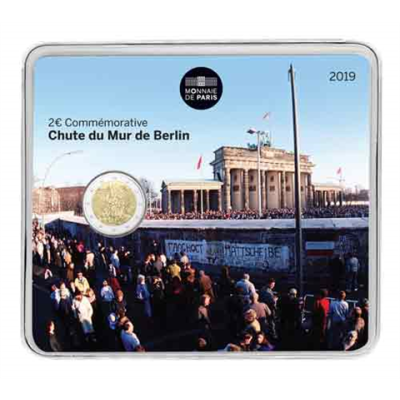 Carte de 2 euros France 2019 Chute du mur de Berlin