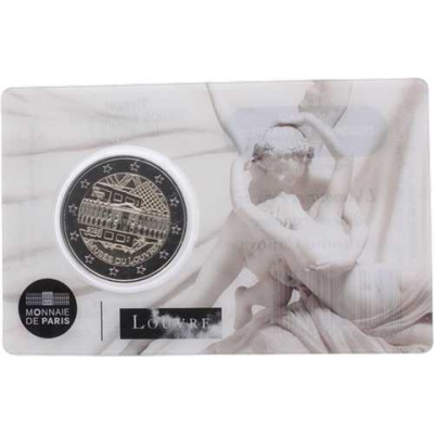 France 2 Euro 2025 Musée du Louvre - CoinCard - Cupidon et Psyché