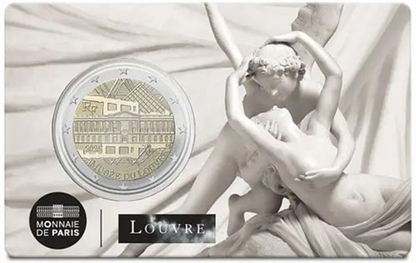 France 4 x 2 Euro 2025 CoinCards Musée du Louvre