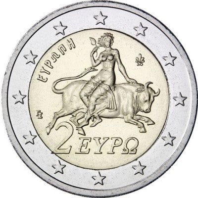 Grèce 2 Euro 2006 bfr. Europe sur le taureau