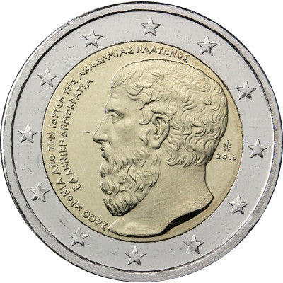 Grèce 2 Euro 2013 bfr. « Académie Platon »