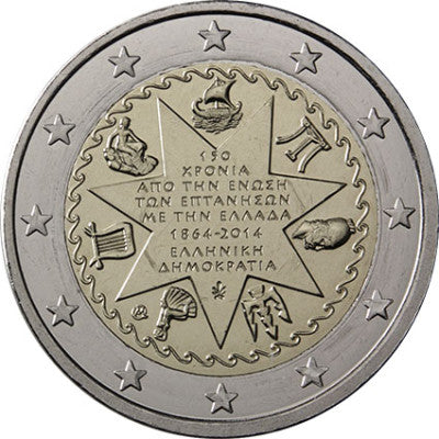 Grèce 2 Euro 2014 bfr. « Îles Ioniennes »
