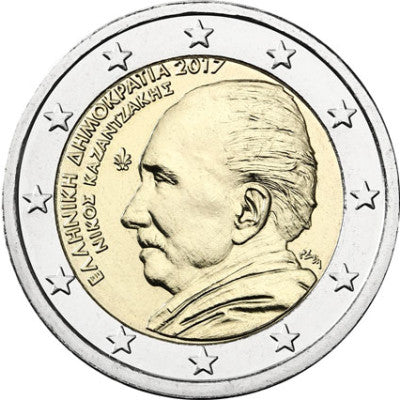 Grèce 2 euros 2017 bfr. 60e anniversaire de Nikos Kazantzakis