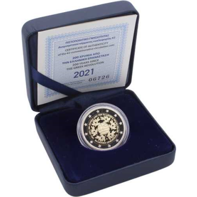 Grèce 2 Euro 2021 PP - Révolution