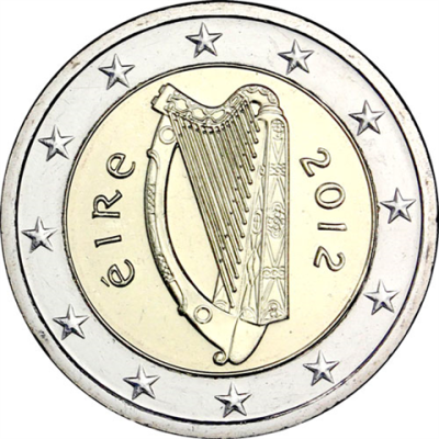 Irlande 2 Euro 2012 - Harpe celtique