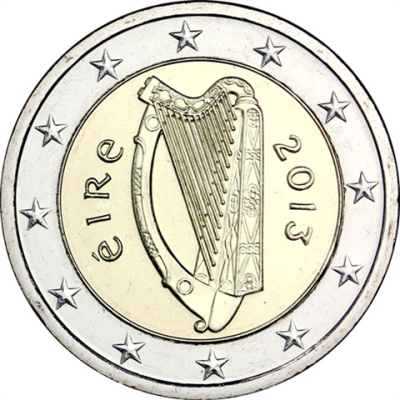 Irlande 2 Euro 2013 - Harpe celtique