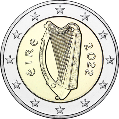 Irlande 2 Euro 2022 – Harpe celtique