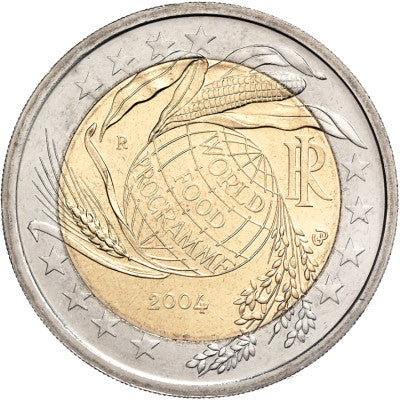 Italie 2 Euro 2004 bfr. Programme alimentaire mondial