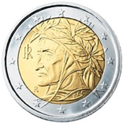 Italie 2 Euro 2008 bfr. Dante Alighieri