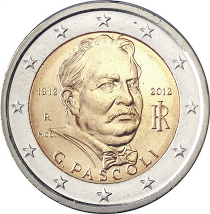 Italie 2 Euro 2012 bfr. Giovanni Pascoli