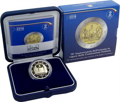 Italie 2 Euro 2018 PP « 70 ans de la Constitution »