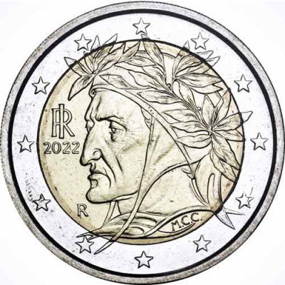 Italie 2 Euro 2022 Dante Alighieri