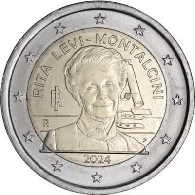 Italie 2 Euro 2024 Rita Levi-Montalcini