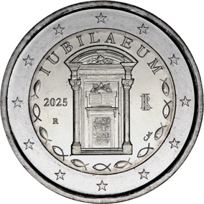 Italie 2 Euro 2025 Année Sainte Jubilé 2025