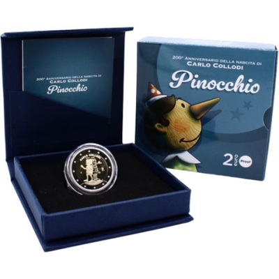Italie 2 Euro 2026 PP – 200ème anniversaire de Carlo Collodi – Pinocchio
